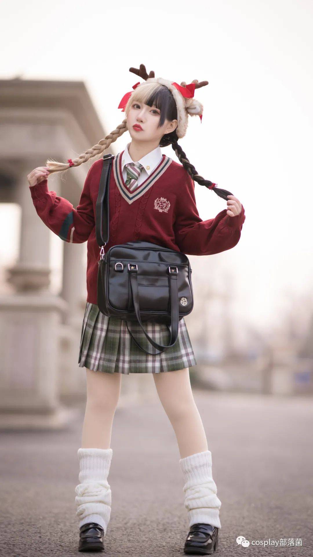 jk少女鹿琦学院甜蜜的圣诞风