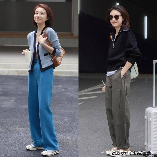 帆布鞋 秋天穿阔腿裤,搭什么鞋子才好看又时髦?