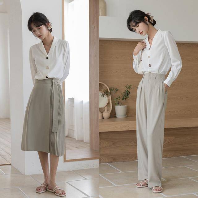 下装 穿白衬衫,选对下装是关键!学学这些搭配思路,穿出优雅好气质