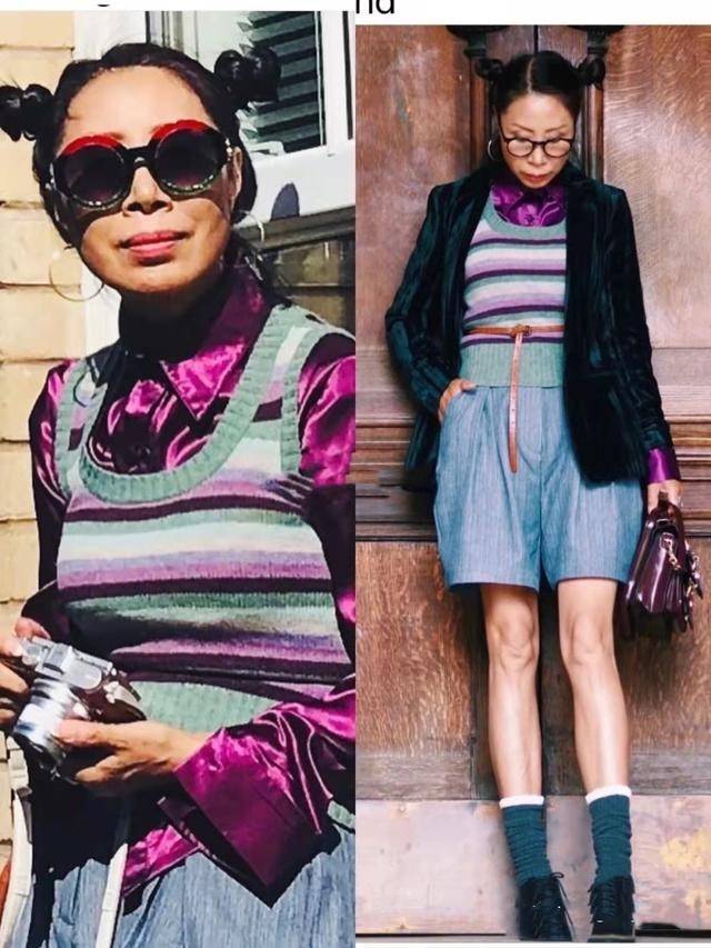 蓝色 想要“穿得美”从色彩入手，这3种色彩搭配方式，可低调可奢华