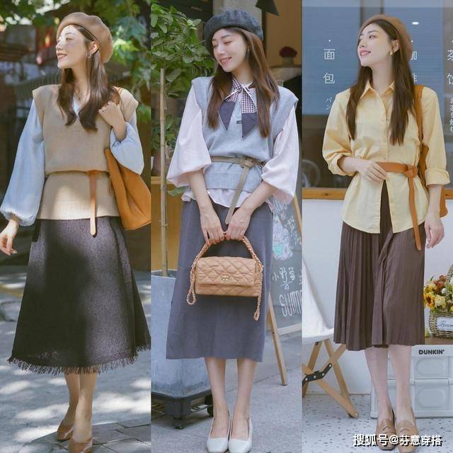 身长 入秋后，穿“半身长裙”很优雅，但要搭对了上衣、鞋子才会更时髦