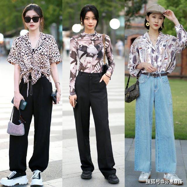 高跟鞋 小个子不穿高跟鞋也能显高，试试“阔腿裤+平底鞋”，时髦显腿长