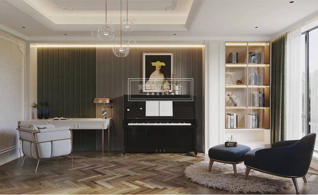 The案例赏析|成都650㎡独栋别墅现代法式+轻奢混搭设计