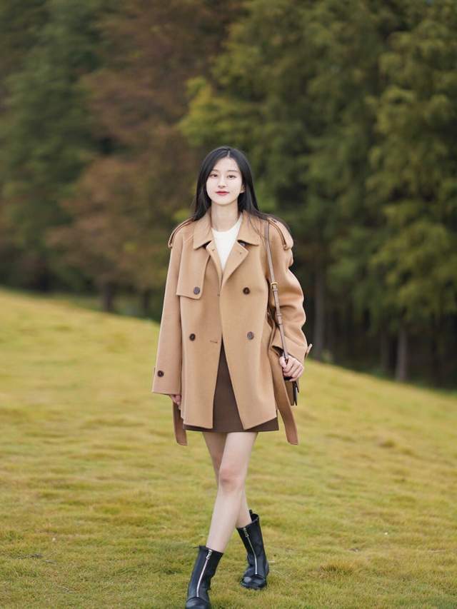 大衣 40+在秋冬该怎么穿?一件大衣搭配百褶裙高级洋气,又飒又美