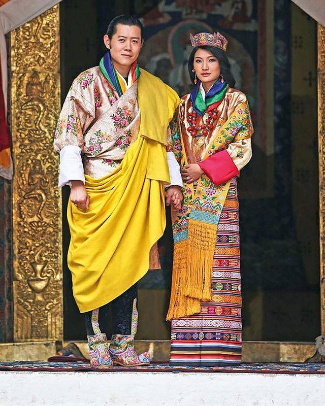 不丹国王和王后的爱情图片