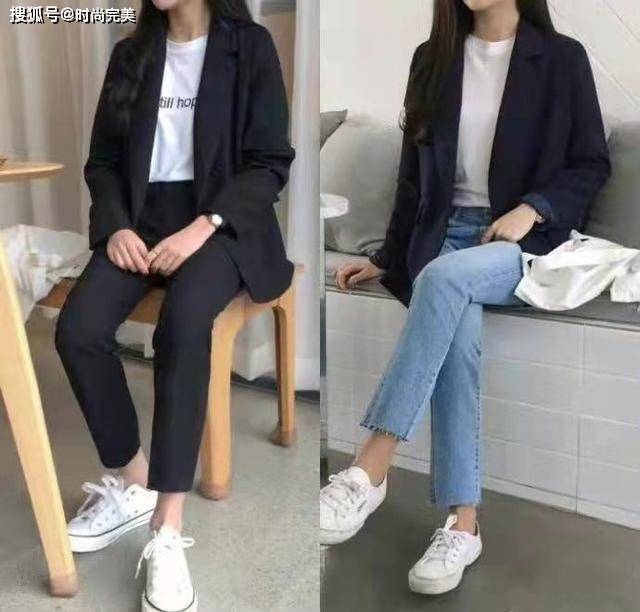 显得 秋天“小西装”的新搭配：显得复古知性，休闲和上班穿都很美