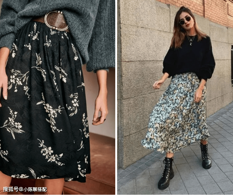 秘密 今秋“毛衣+半裙”凭什么时髦？穿衣高手的时髦秘密，关键在这里