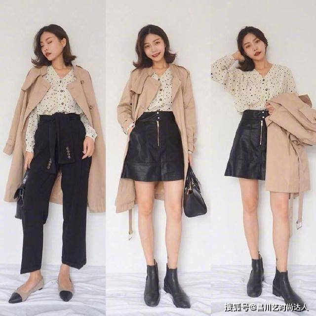 短裙 轻熟女怎么穿更好看？秋天风衣、短裙都可以搭配，时髦又优雅