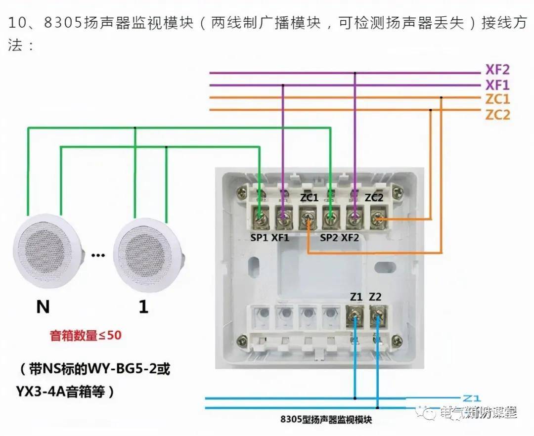 三江a55模块广播接线图片