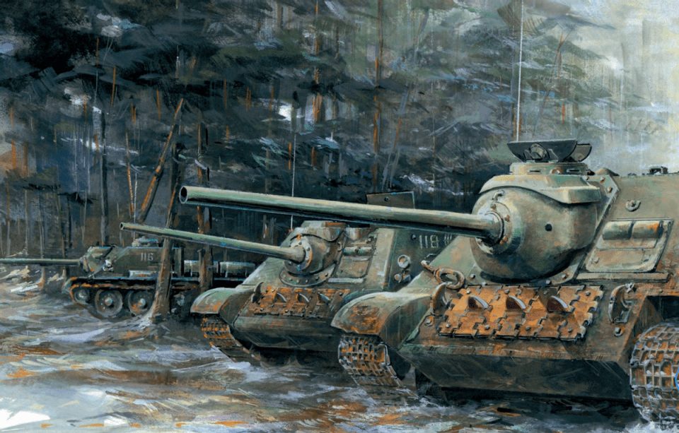 su-100反坦克歼击车,二战时苏联的"坦克猎手",无法超越的经典_坦克