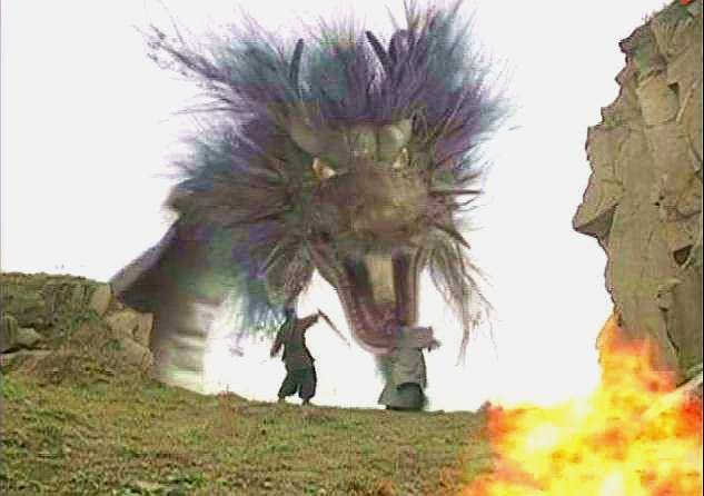 在《风云2》中帝释天七武屠龙,目的就是为了夺取龙元,一方面是为了