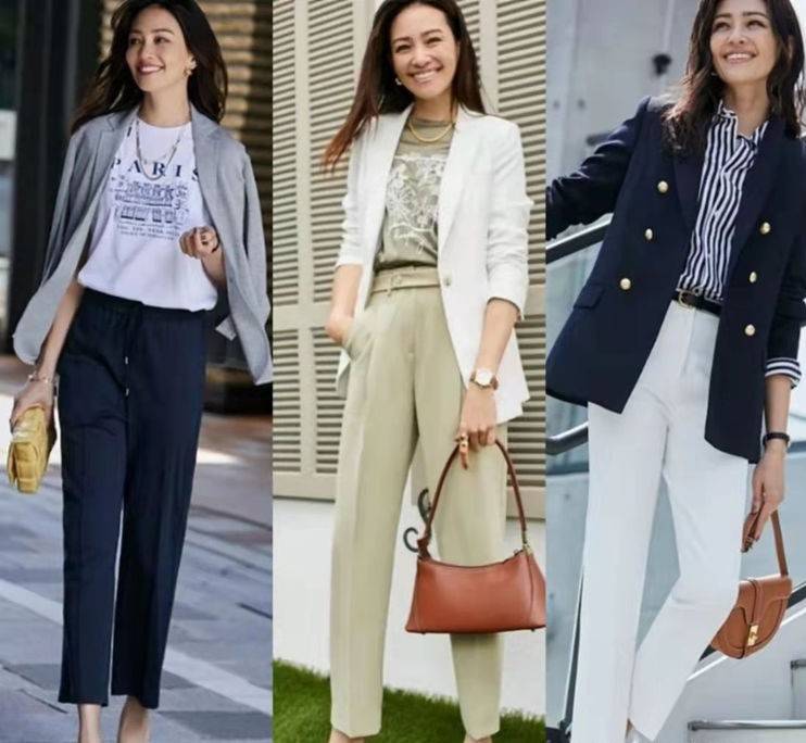 毛衣 40岁女人秋季烟管裤的穿搭