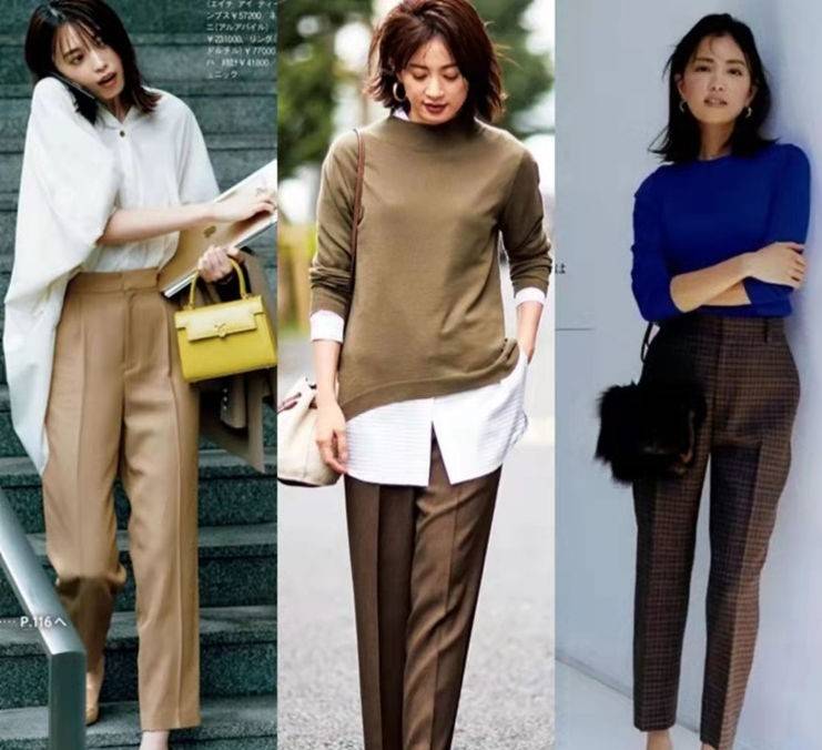 毛衣 40岁女人秋季烟管裤的穿搭