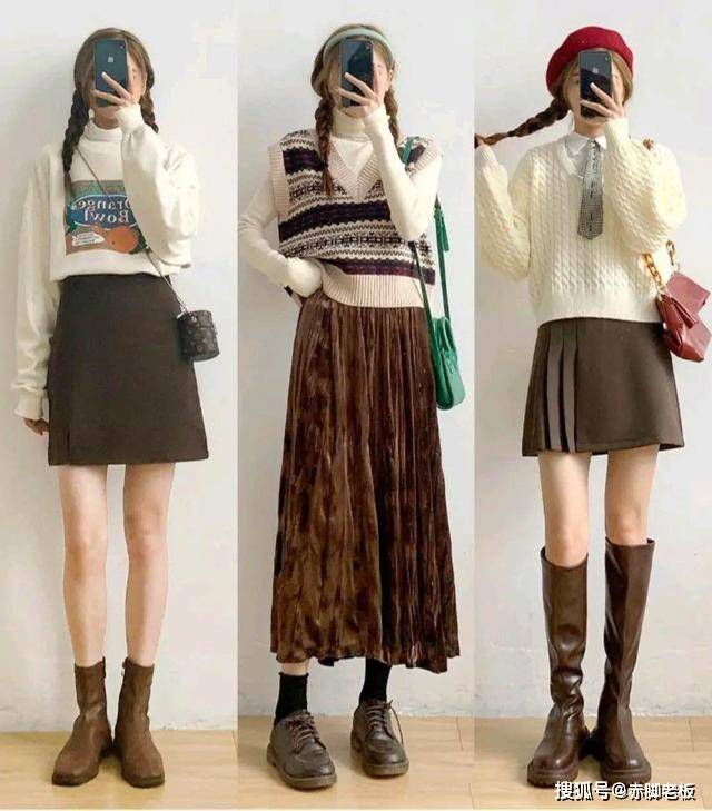 颜色 别低估了“半裙”的美!降温以后多备几条,好看又好穿