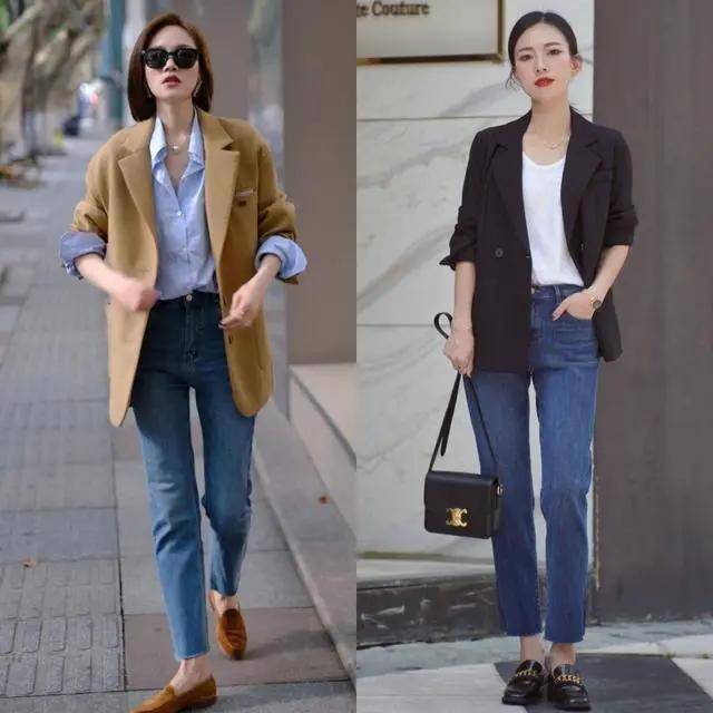 长度 小个子“不穿高跟鞋，也能显高”的技巧，藏在“上衣+九分裤”中