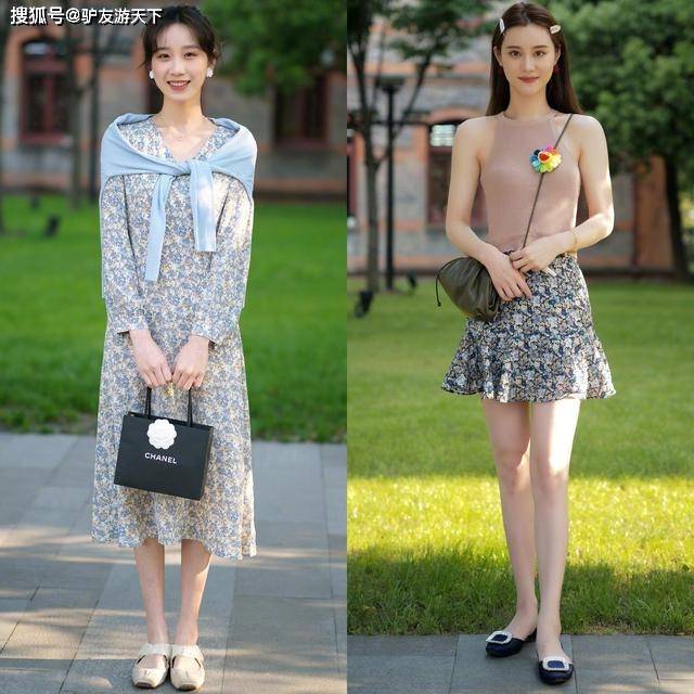 美得 人手一条的“碎花裙”,搭配这7种鞋子,让你的夏天美得与众不同