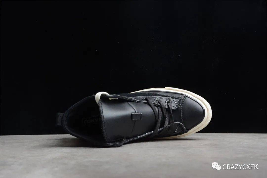 黑色 匡威联名 Converse x Haven GORE-TEX 高帮工装风黑色拼接皮面板鞋