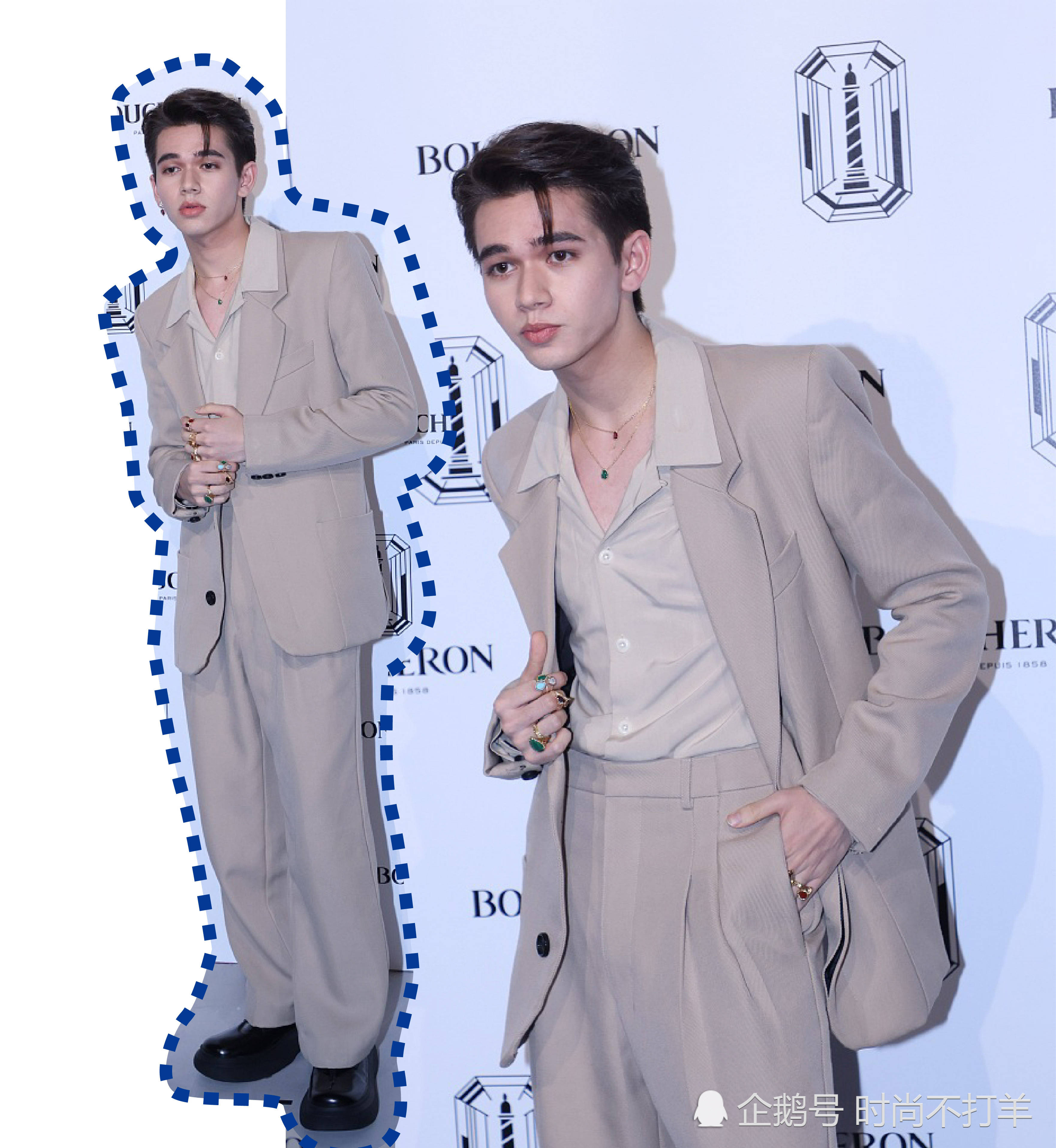 黑色 宝诗龙活动比美现场:杨丞琳黑色西服典雅,周冬雨深V开叉裙美艳