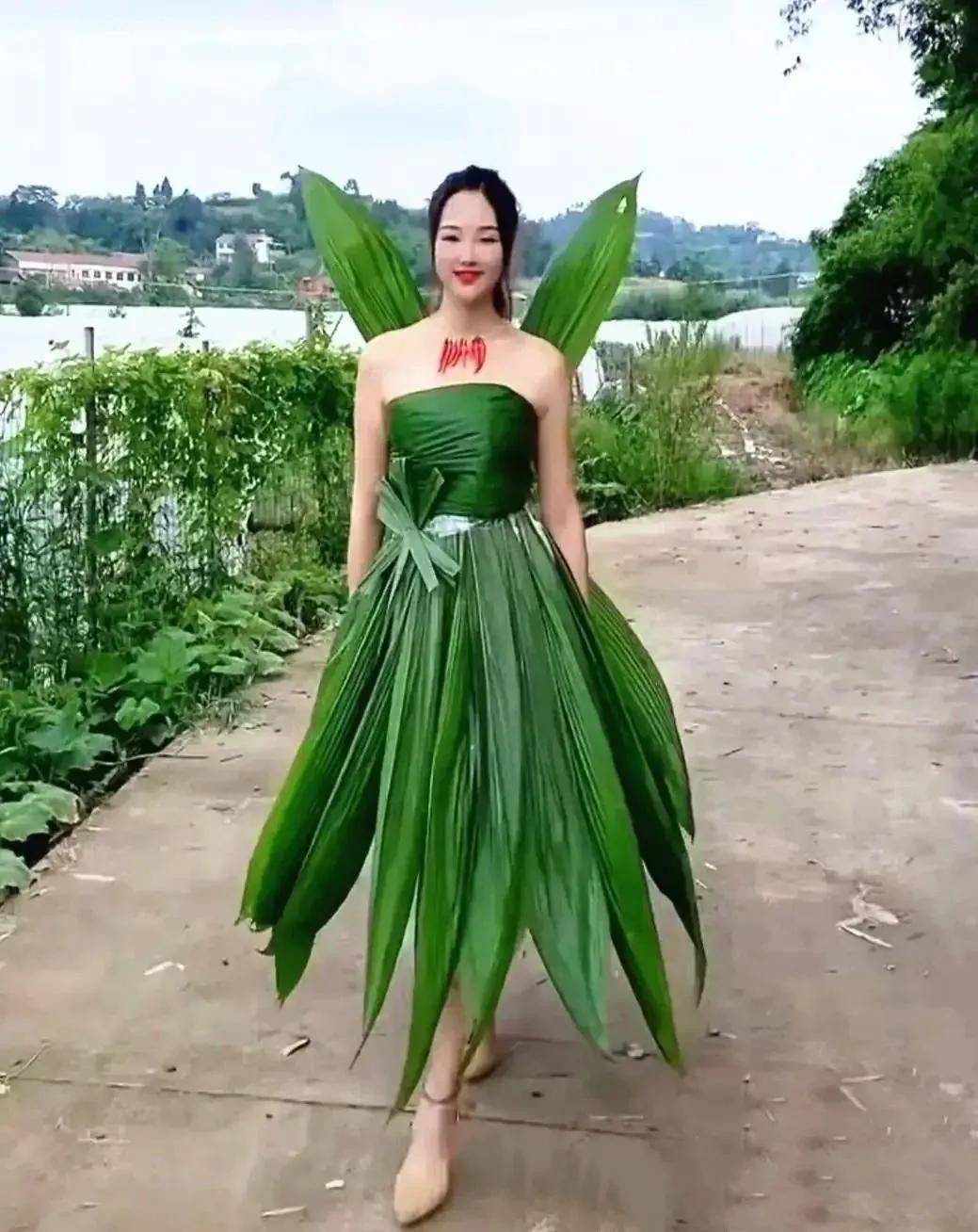 植物 身在城乡结合部,心在巴黎时装周,“纯天然服装秀”走出超模步伐