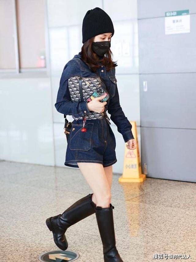 身材 王子文是有多瘦?连靴子也“塞不满”,还好穿搭够抢眼