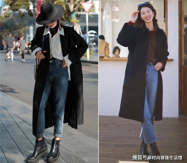 显得 小白鞋收起来吧！今年流行的是“马丁靴+大衣”，时尚又显高