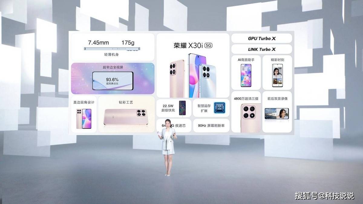 荣耀11.11新品：最薄LCD屏5G荣耀X30i、5G大屏荣耀X30 Max亮相