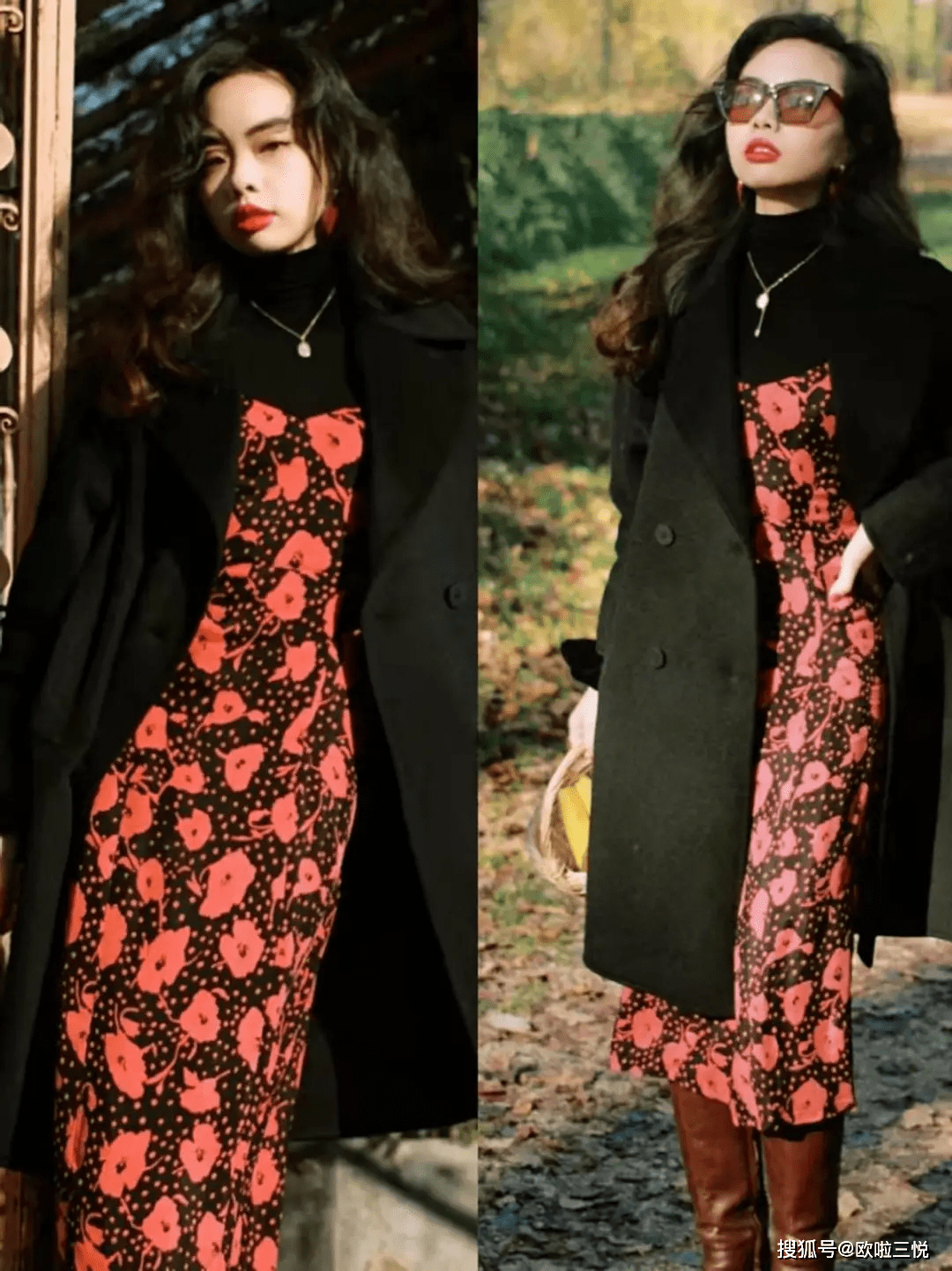 黑色 黑色大衣 搭配 ，让你美得优雅又体面