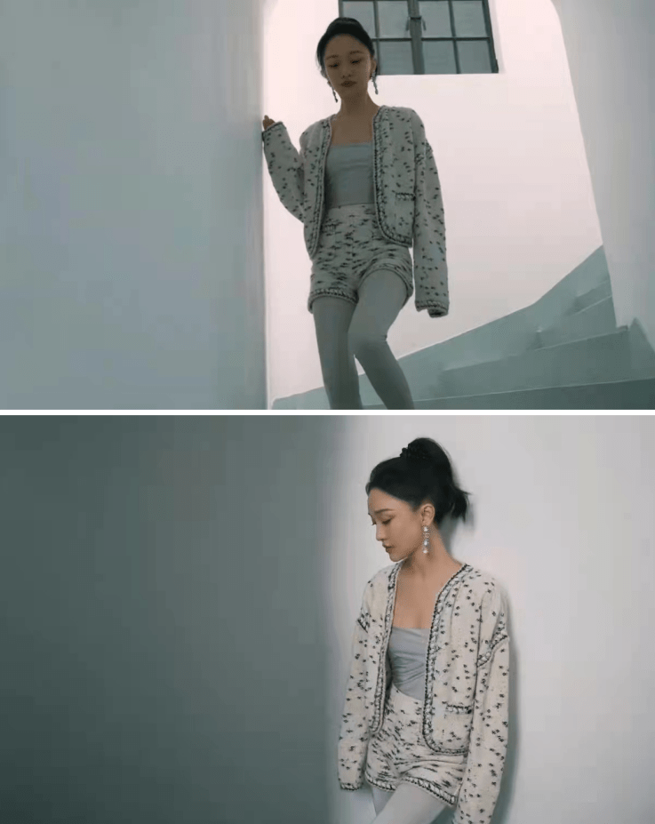 黑衣 年近50的周迅还是很有灵气,黑衣红唇很美艳,“荷花领”挺惹眼