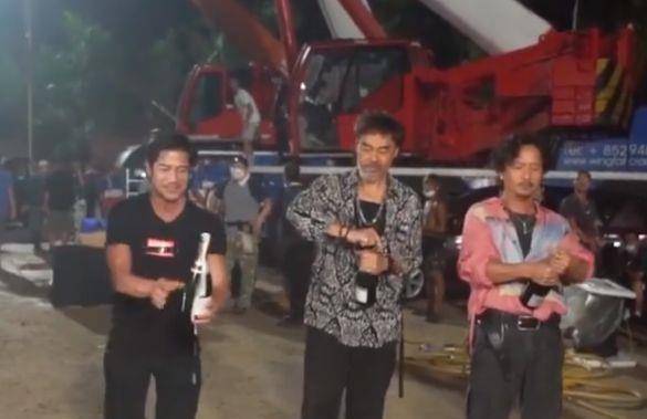 胡子|刘青云古天乐郭富城新电影杀青！现场气氛相当热烈