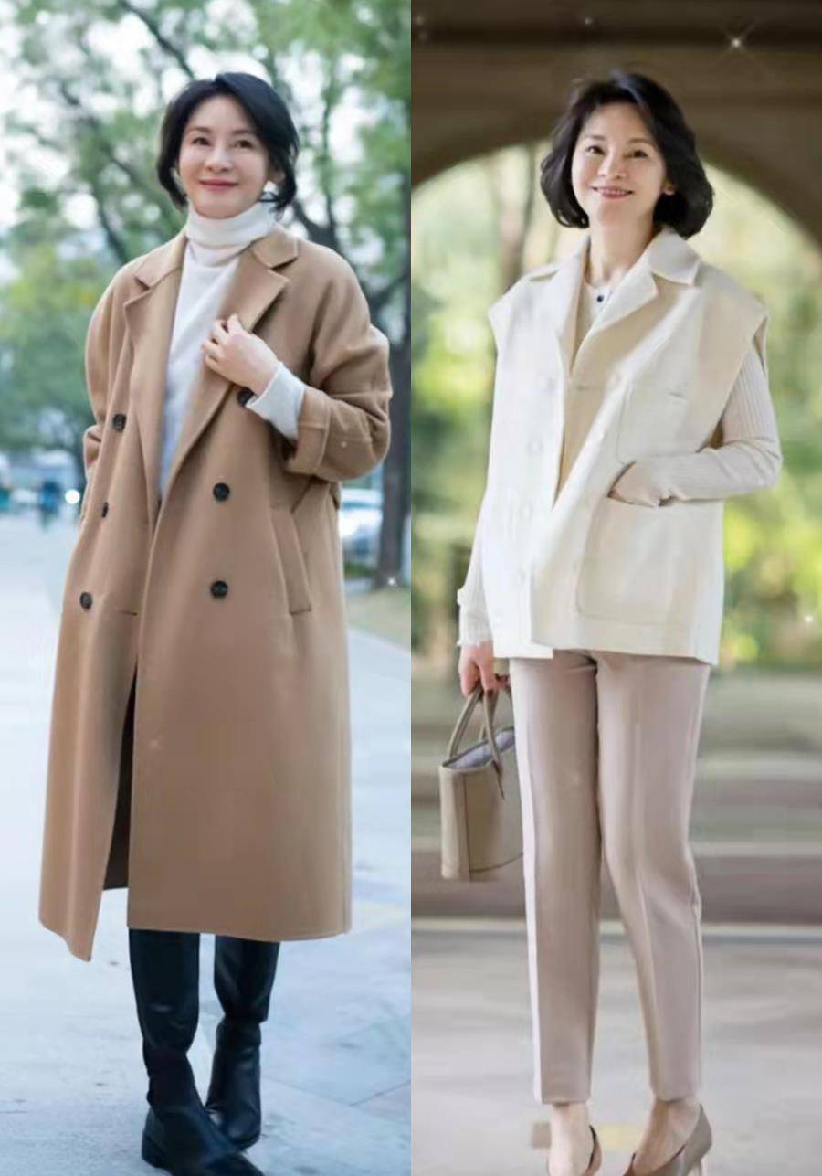 灰白色 懂穿的50、60岁女人，已经不穿运动鞋！今秋流行“脚踝靴”更时髦