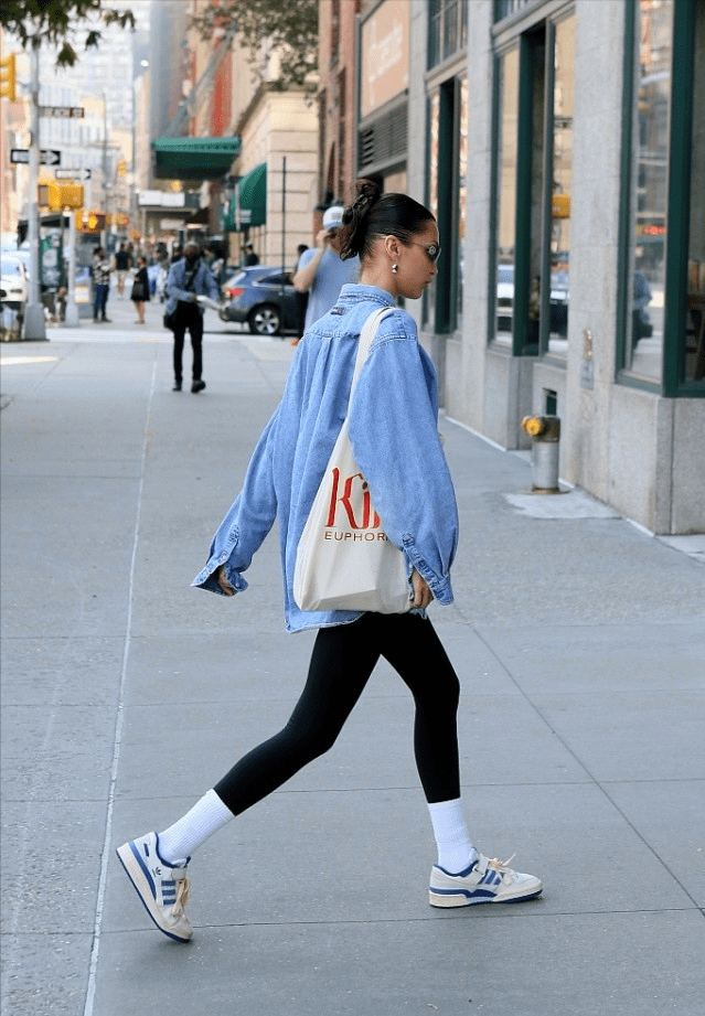 拉·哈迪德 贝拉·哈迪德穿衬衫不秀身材，硬打扮成“中性大叔”，有超模气度