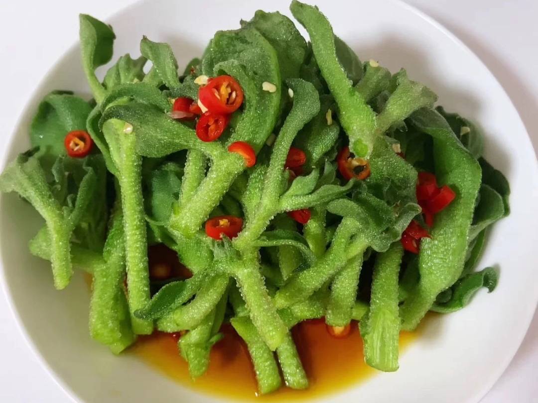 原创夏日必备开胃爽口凉拌菜低脂低卡凉拌冰草是蔬菜中的美味佳肴