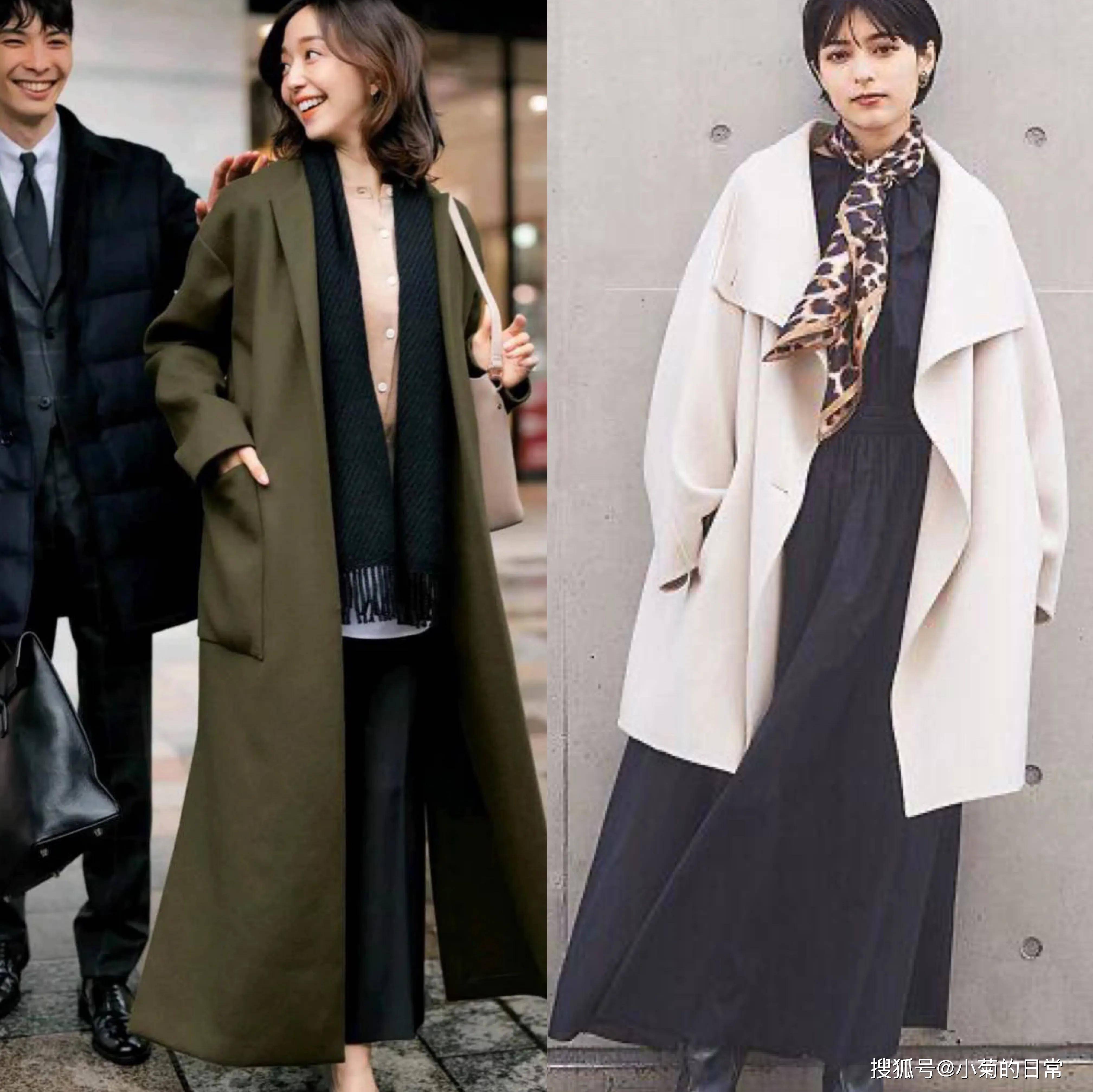 黑色 冬天衣服不必多!学学小姐姐日系穿搭,成熟优雅,冬天就该这么穿