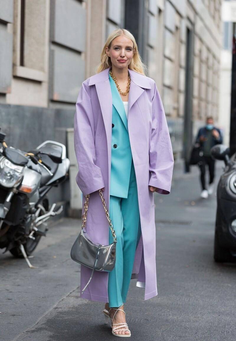 香芋 谁说秋天非得穿棕色系？香芋紫色照样受欢迎，穿对了气质好温柔