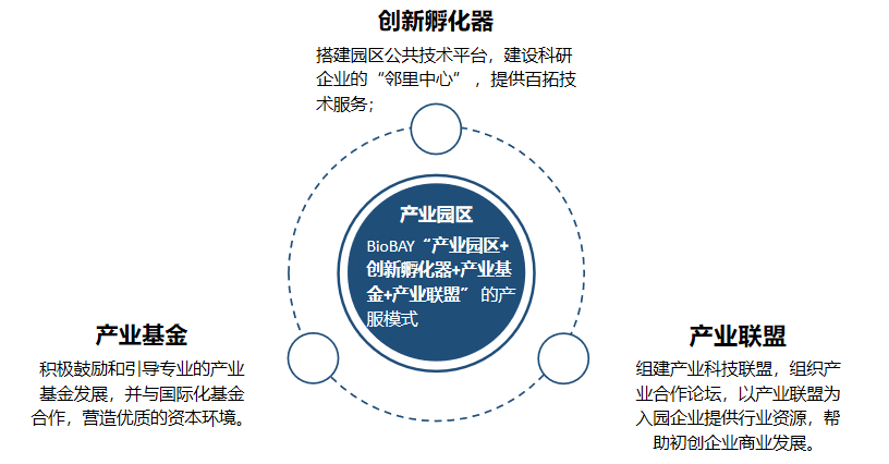产业园区 创新孵化器 产业基金 产业联盟的产服模式是苏州biobay