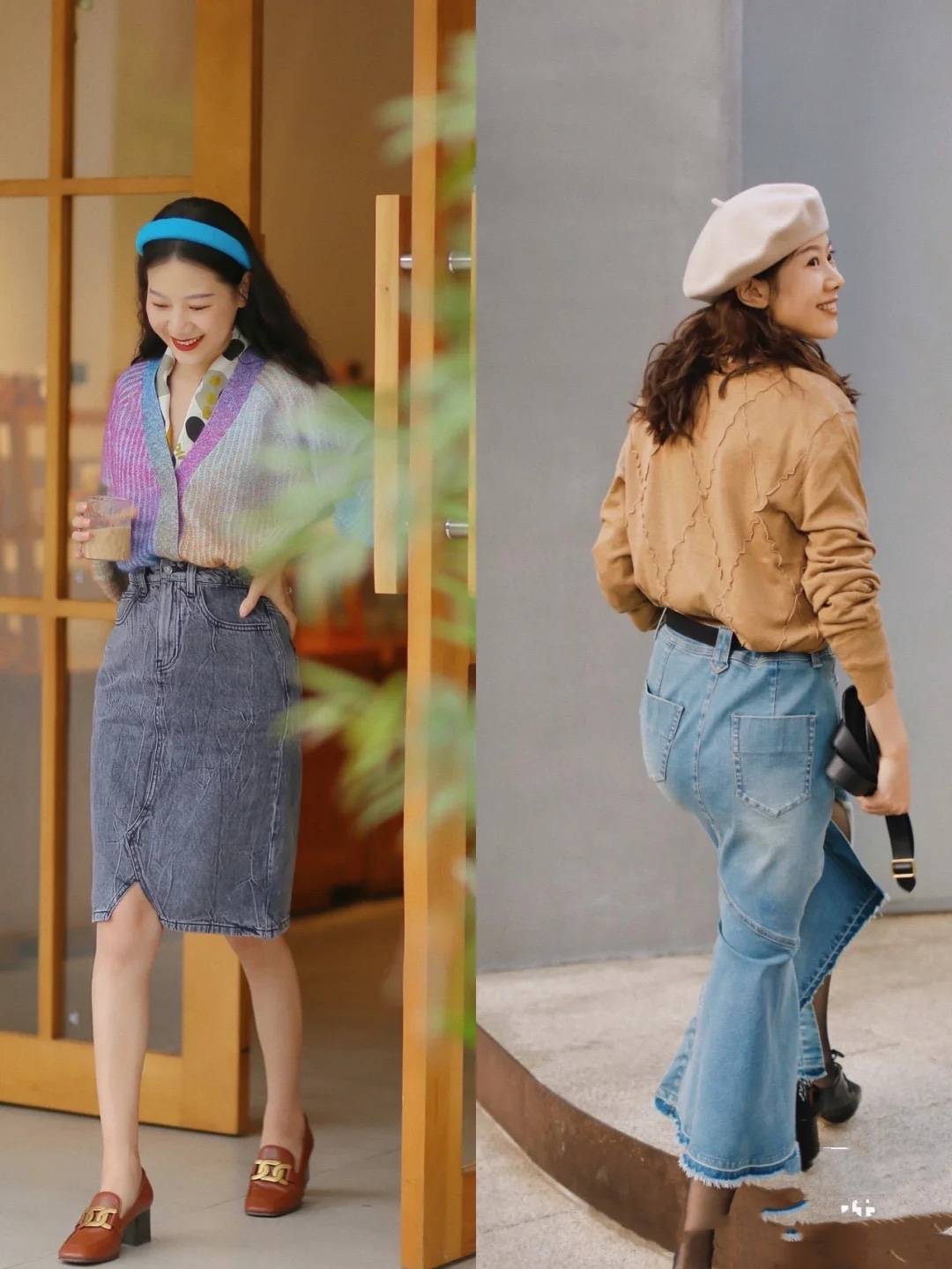 鱼尾 这才是40岁女人该有的“半身裙”搭配，体面又舒适，不费力也高级