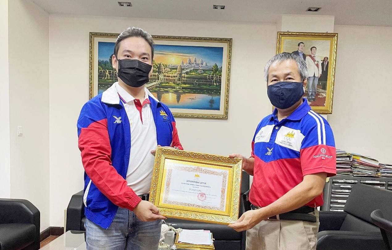 表示,非常感谢柬埔寨国家奥林匹克委员会给自己这个机会,弘扬高棉武术