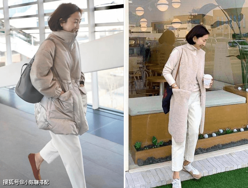 大衣 这才是50岁女人的穿衣日常，保暖不显老，普通人可照搬