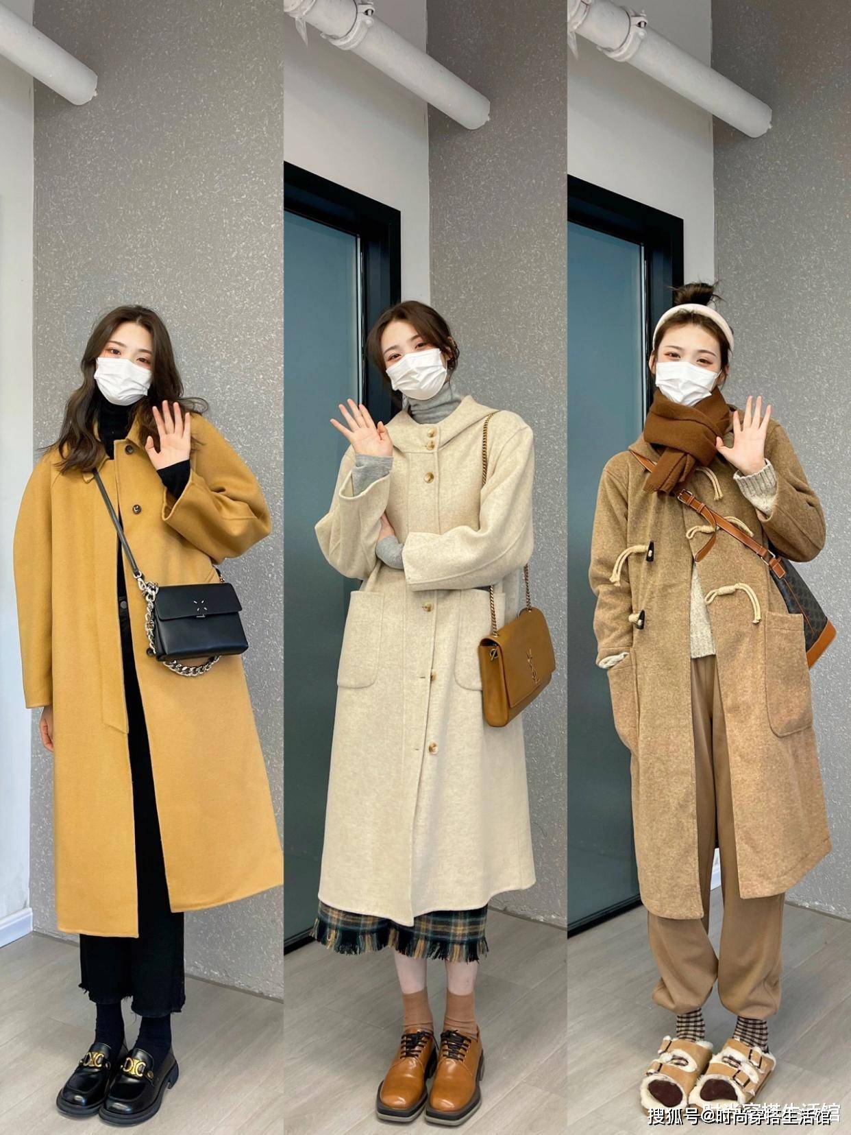 大衣 天冷了针织衫别急着收起来，试试搭配这3款小外套，温暖又显瘦