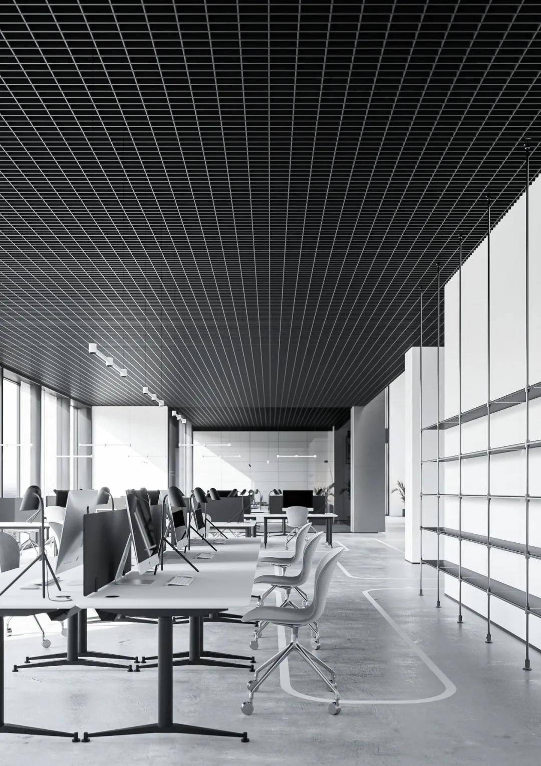 高级灰办公室装修经得起时间的洗礼耐得住岁月的沉淀