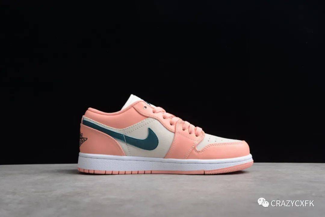 Root 乔丹 Air Jordan 1 Low Light Madder Root 灰粉绿钩低帮篮球鞋