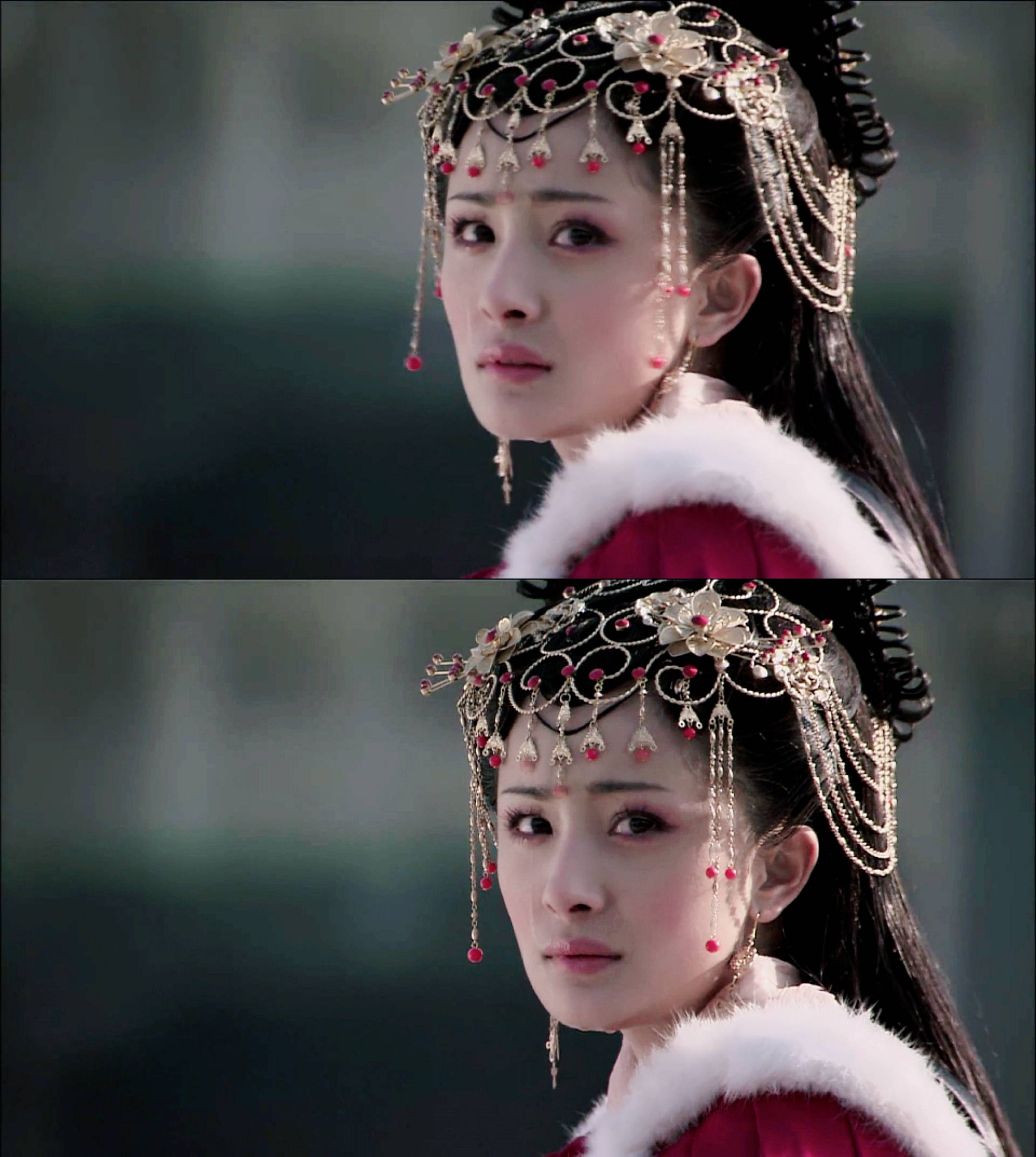 彭小苒 当女星戴上眉心坠额饰：杨幂甜美、唐嫣仙气、彭小苒异域少女