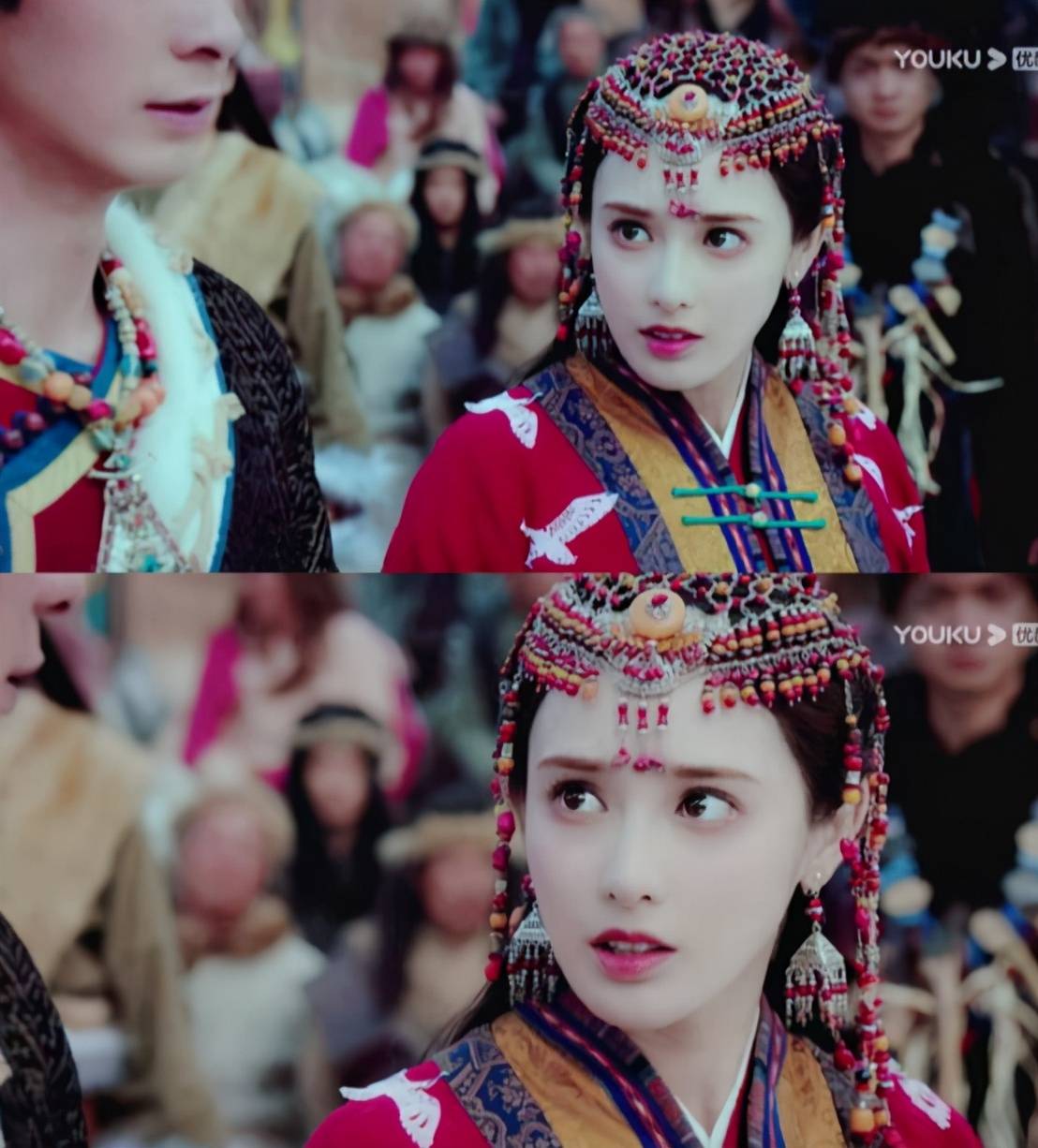 彭小苒 当女星戴上眉心坠额饰：杨幂甜美、唐嫣仙气、彭小苒异域少女