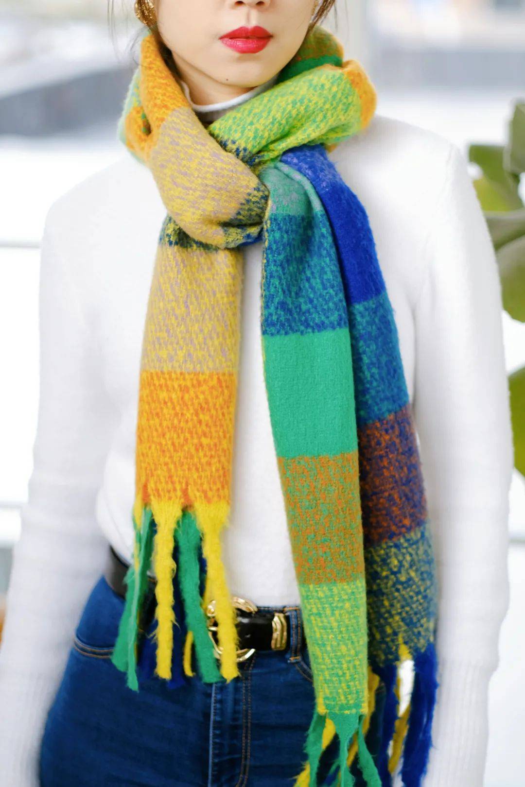 披肩 这个寒冬，跟着Lisa虞书欣一起玩转围巾的7种花式系法吧