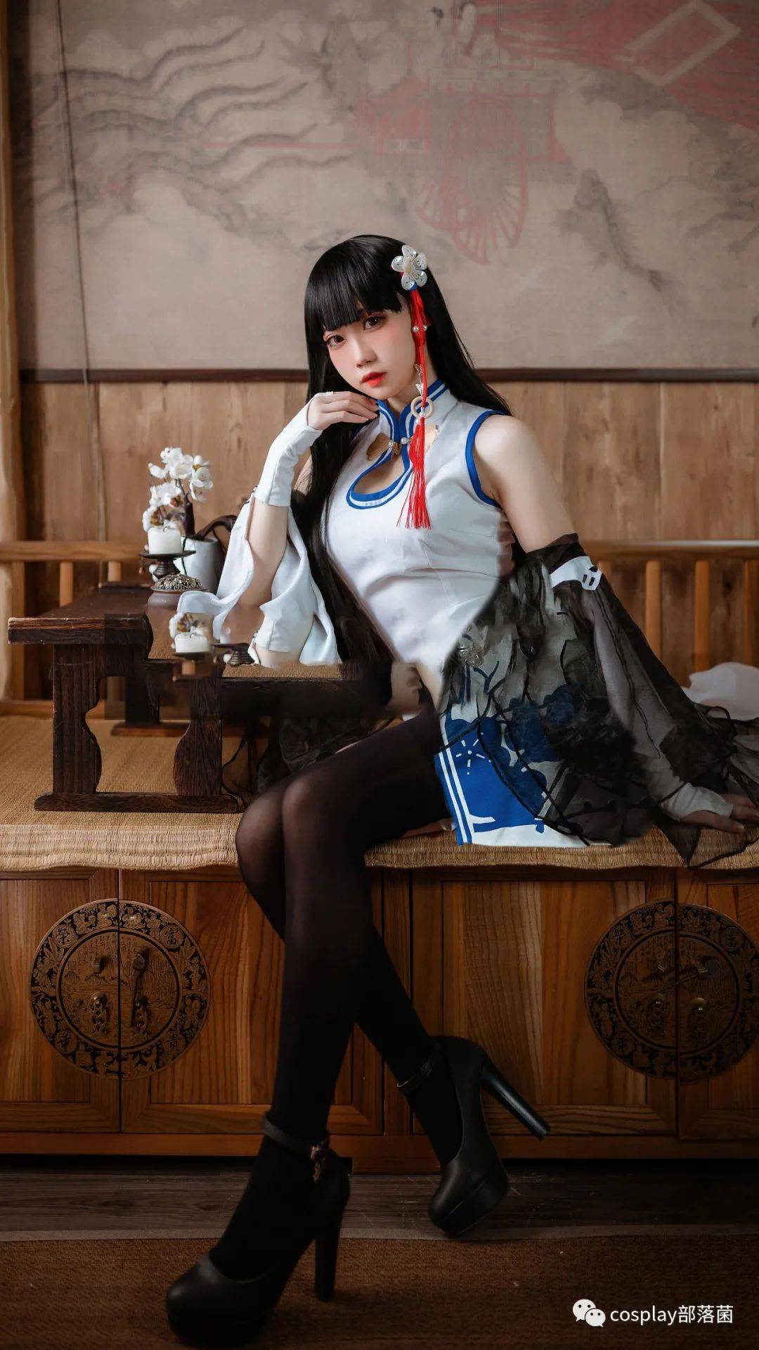 cos:碧蓝航线旗袍逸仙cos正片@焖焖碳_wb