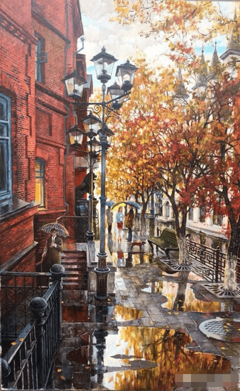 扎哈洛夫《咖啡馆》 60x80cm 2020年