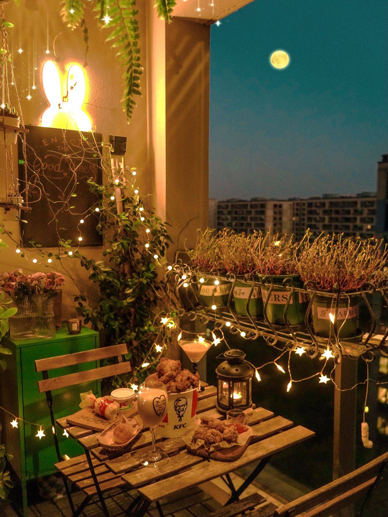 5㎡小阳台,diy改造治愈系休闲小花园,每天宅在家,不想出门了