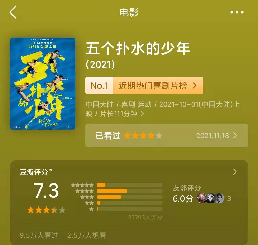 名字|《五个扑水的少年》：一部被名字耽误的好电影，它值得一看！