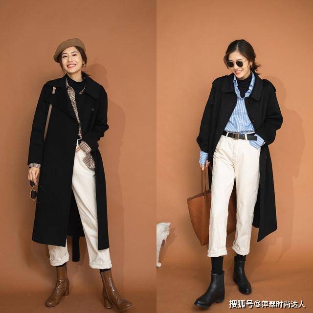 圆头 九分裤短靴，利落显瘦又显高，秋冬这么穿很有气质