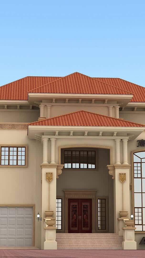 这款欧式风别墅外观美得冒泡精简大气